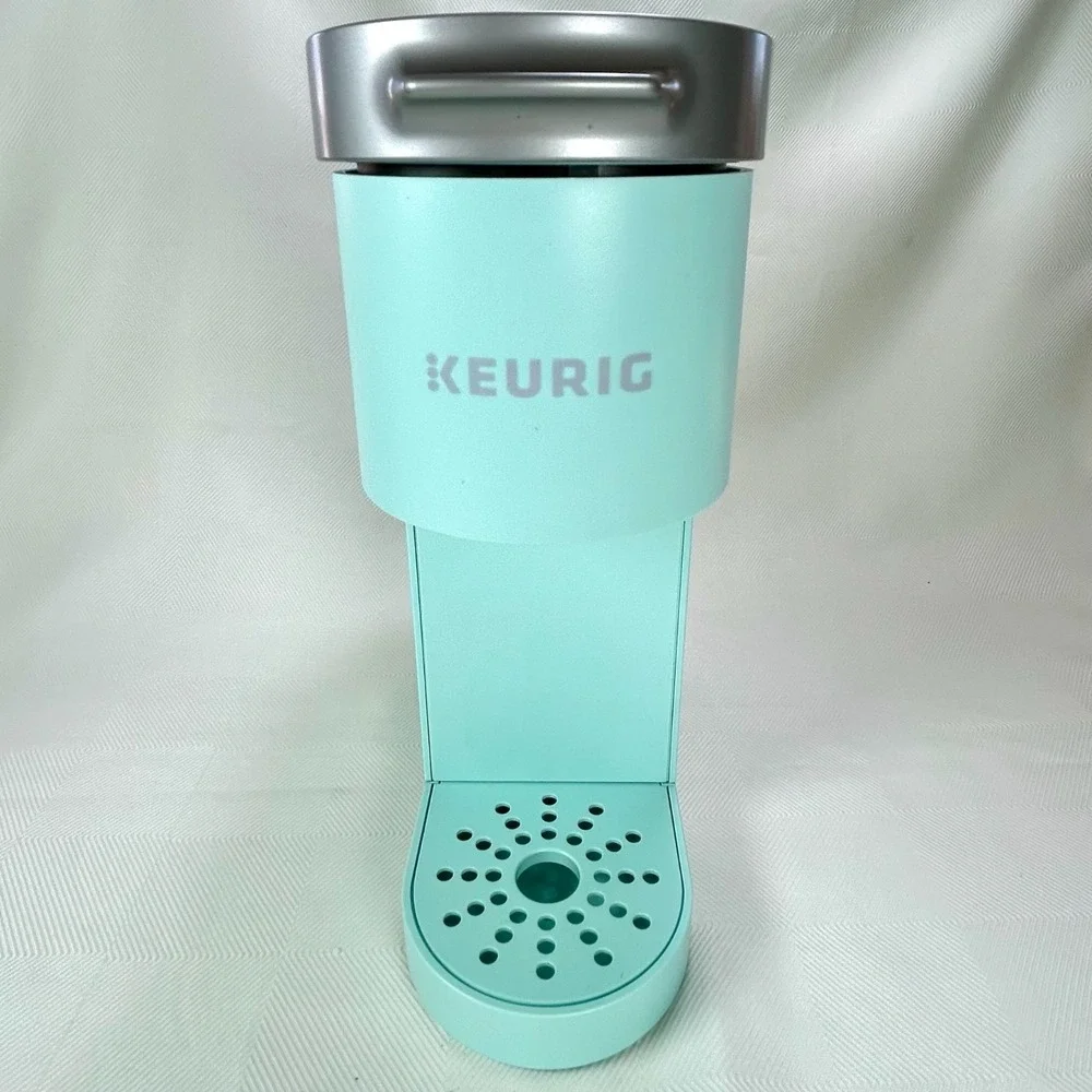 Keurig HOT BREWER K-MINI K-cup Single Serve Coffee Maker - Cool Aqua - Works